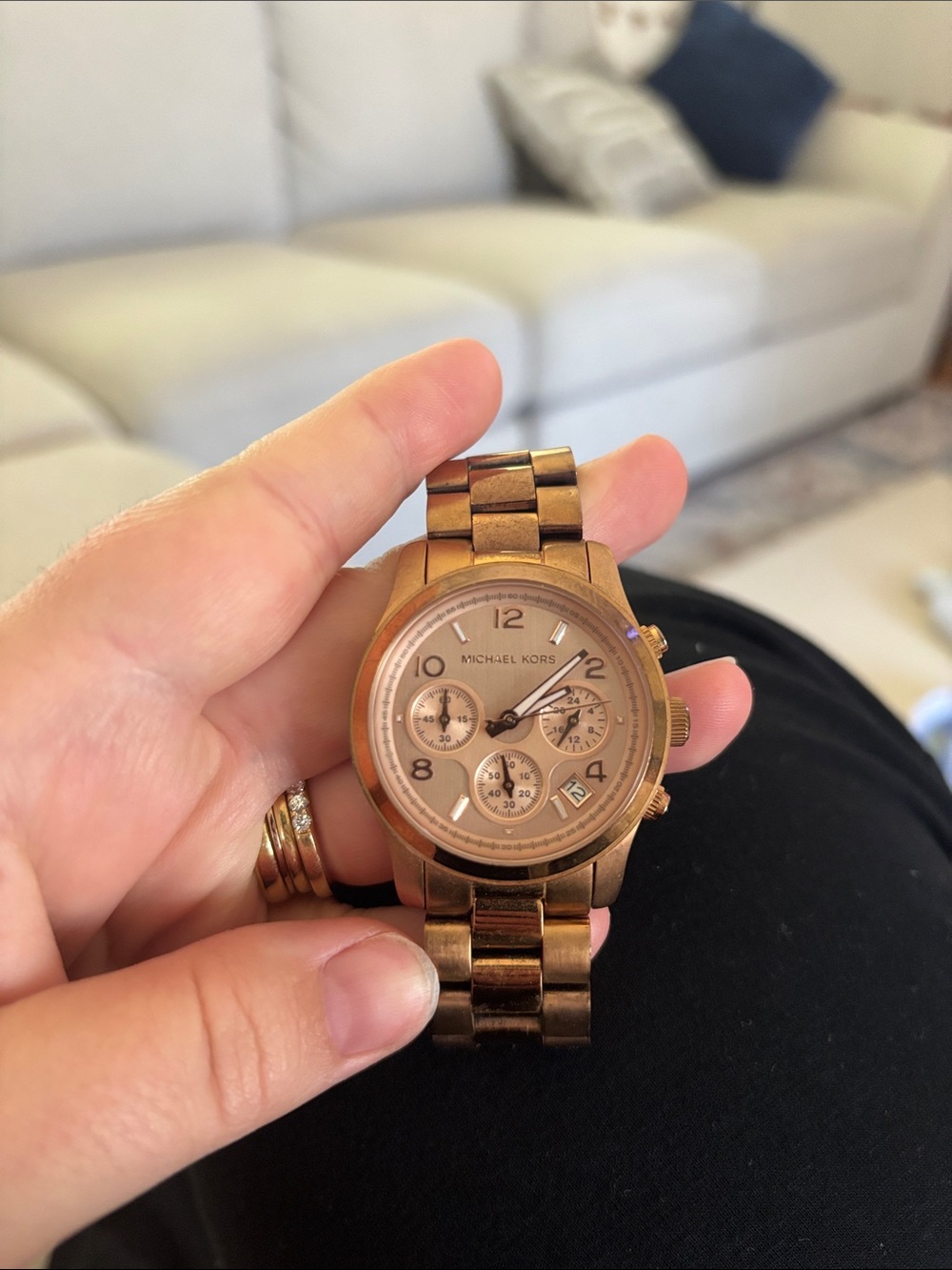 Michael Kors Rose Gold Chronograph Bracelet Watch
